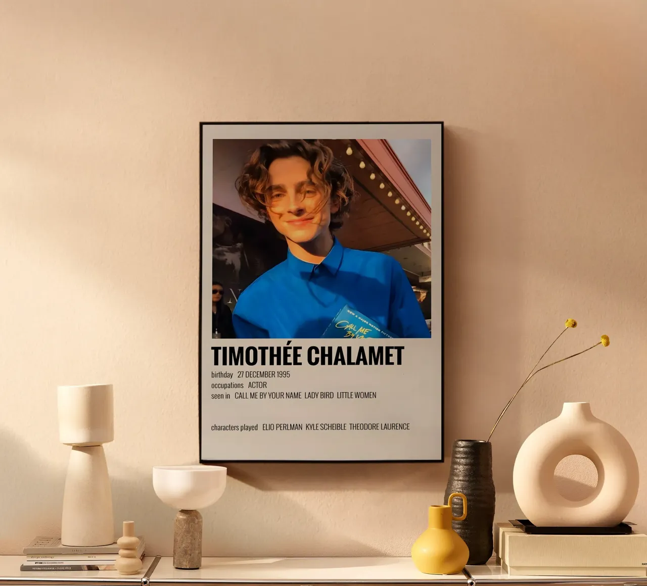 TIMOTHÉE CHALAMET plexiglass da MVFminimalist