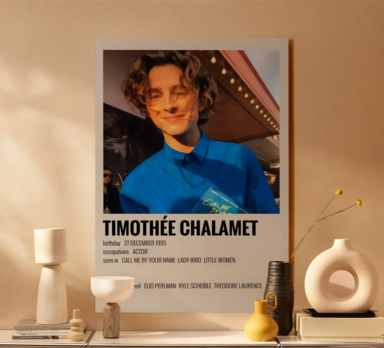 TIMOTHÉE CHALAMET plexiglass da MVFminimalist