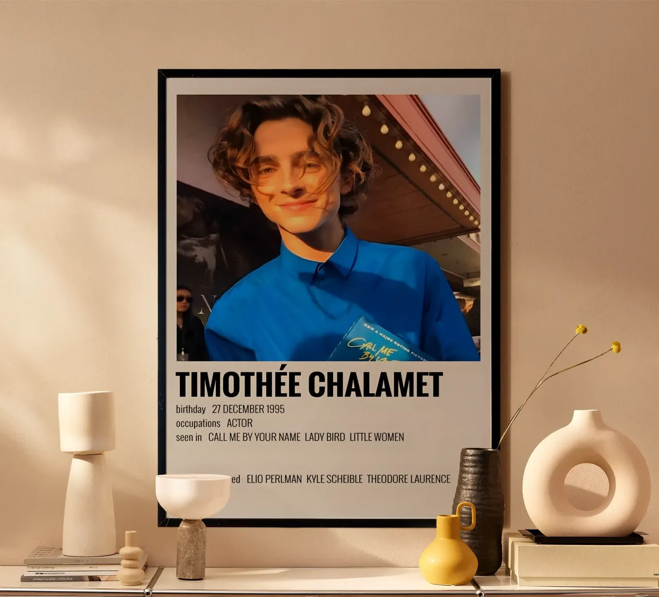 TIMOTHÉE CHALAMET poster da MVFminimalist