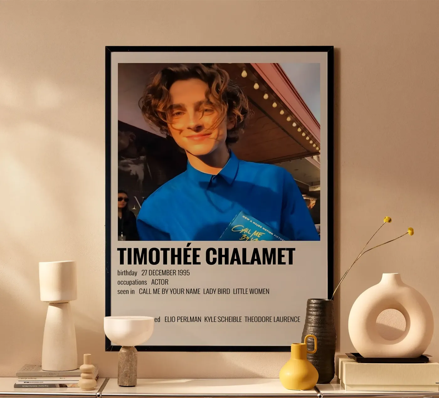 TIMOTHÉE CHALAMET poster da MVFminimalist