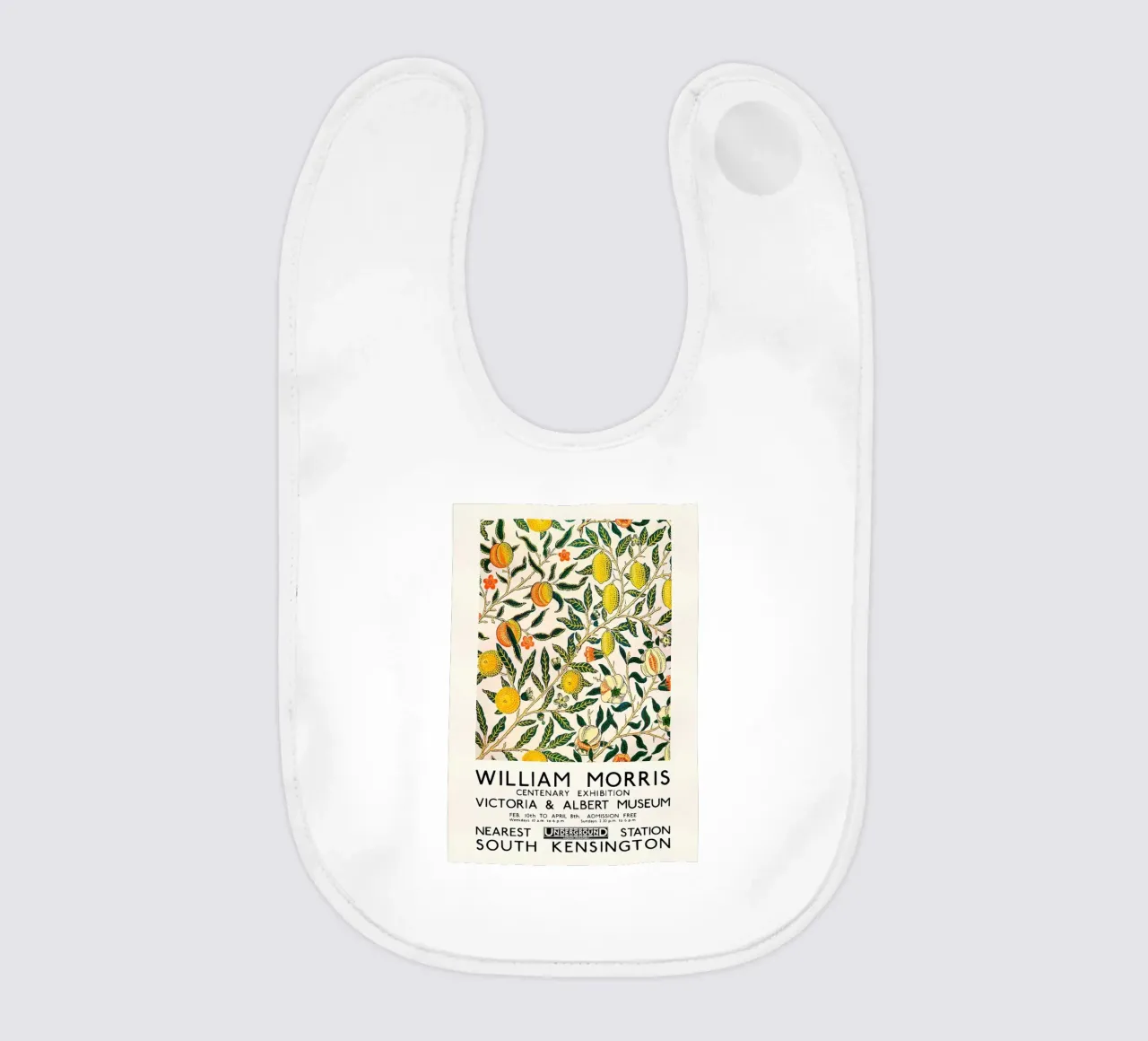 William Morris Citrus Pattern - Poster per la mostra bavaglino da leslie shop
