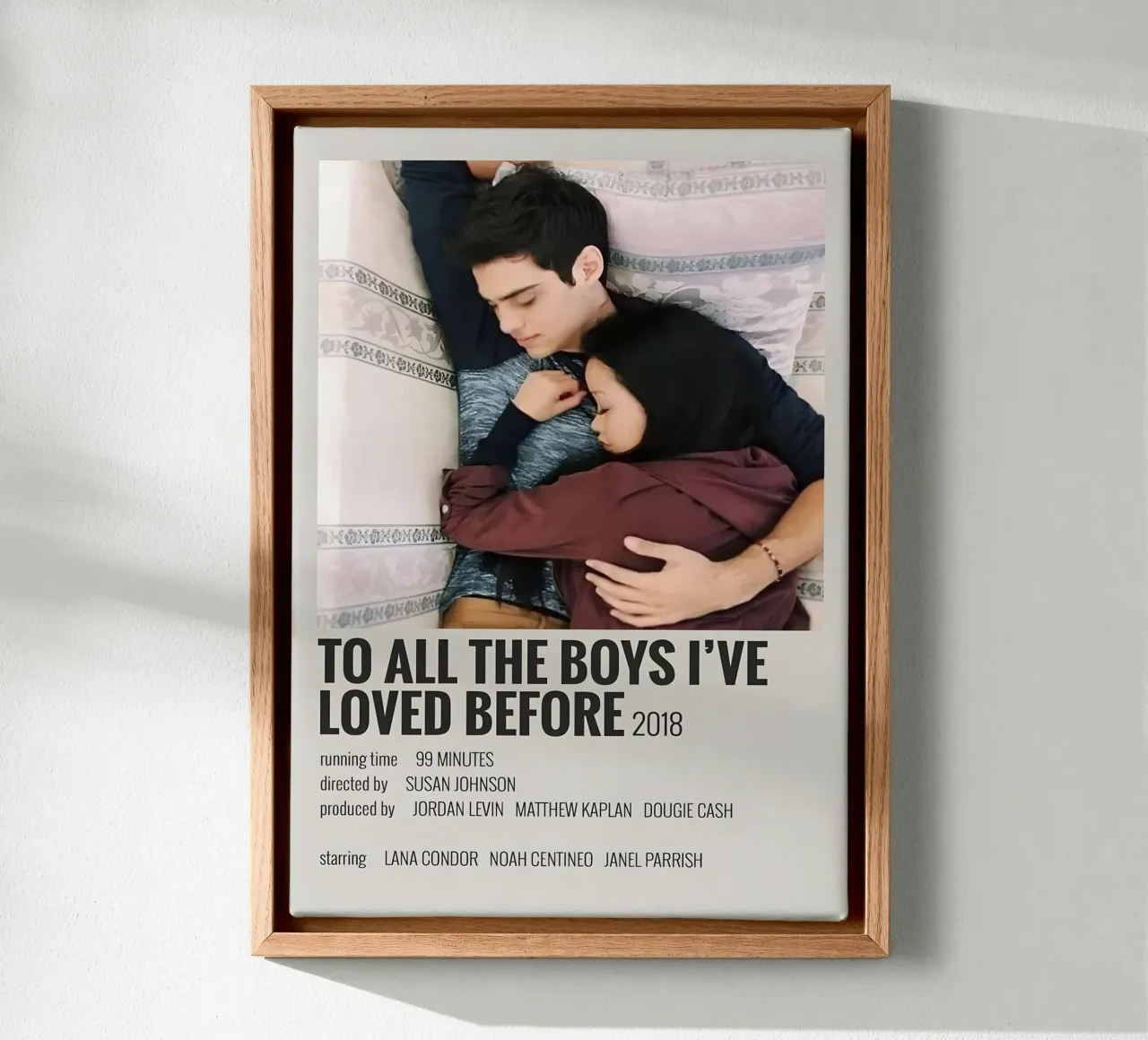 TO ALL THE BOYS I'VE LOVED BEFORE 2018 tela con Cornice a cassetta da MVFminimalist
