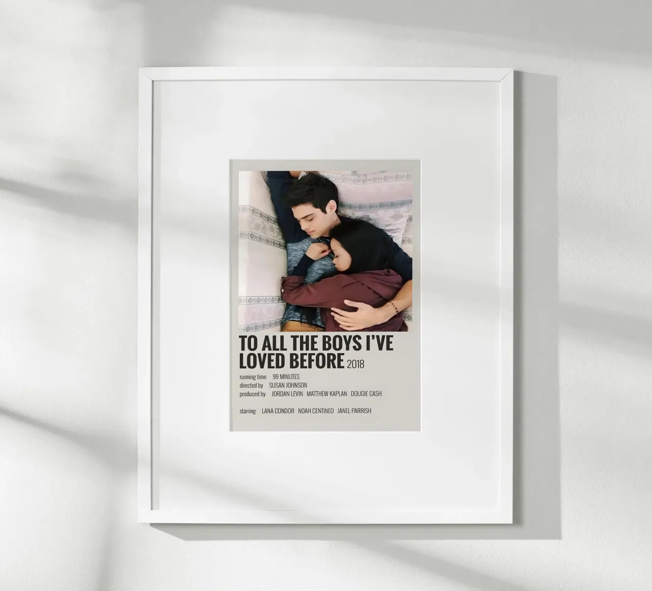 TO ALL THE BOYS I'VE LOVED BEFORE 2018 poster da MVFminimalist