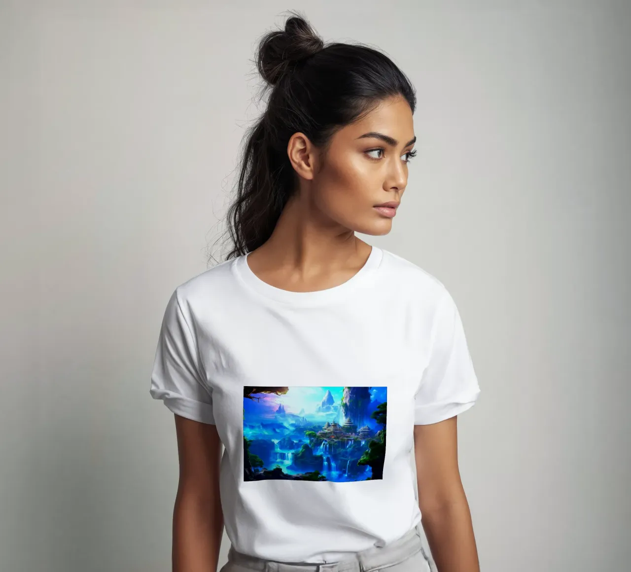 tempio delle cascate t-shirt da space words