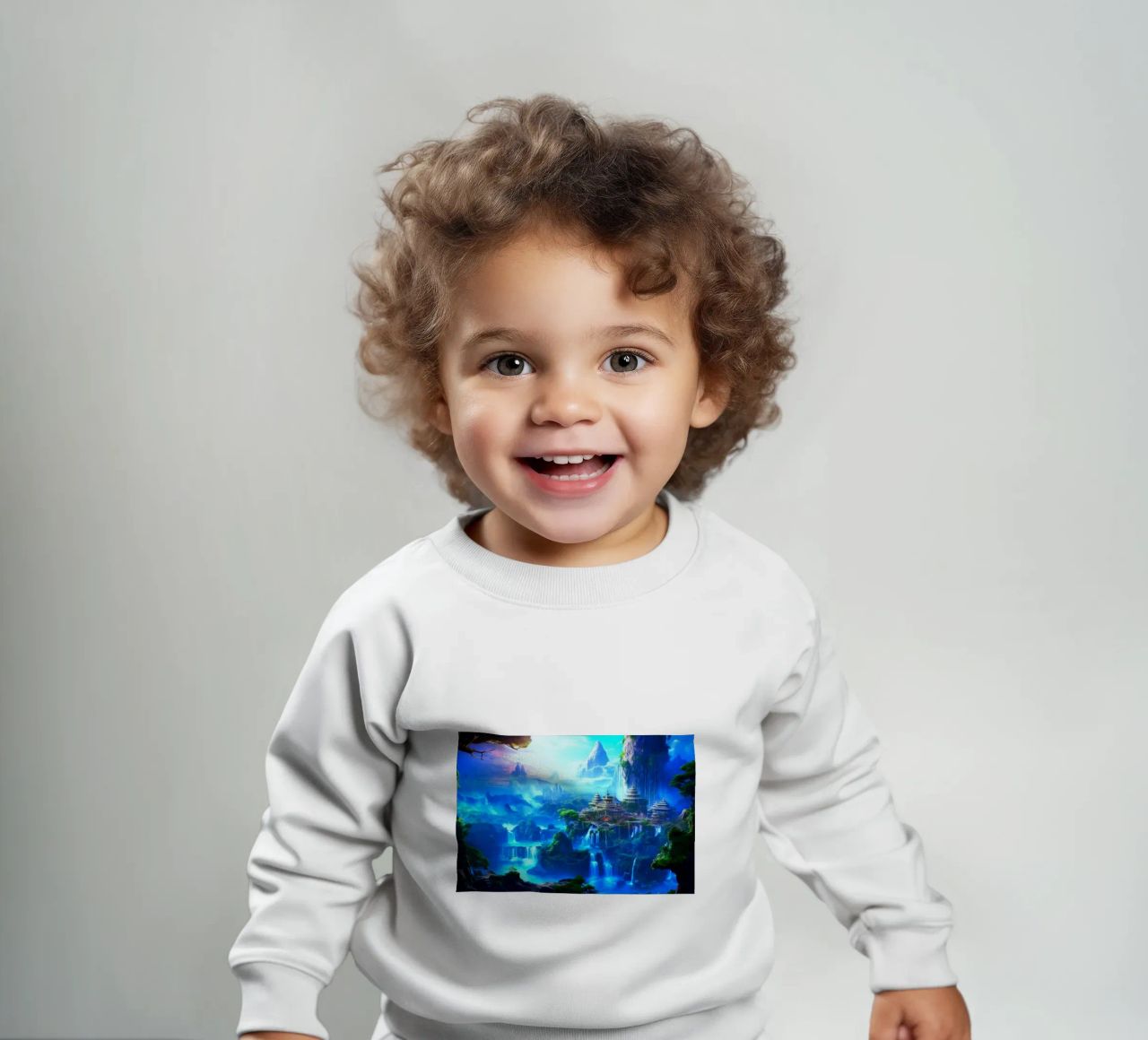tempio delle cascate felpa neonato da space words