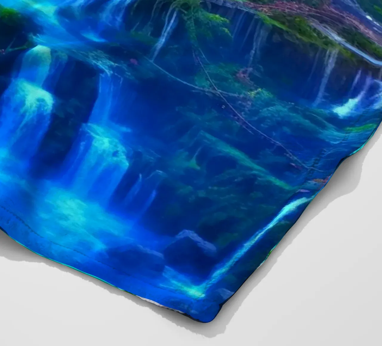 tempio delle cascate coperta in pile da space words