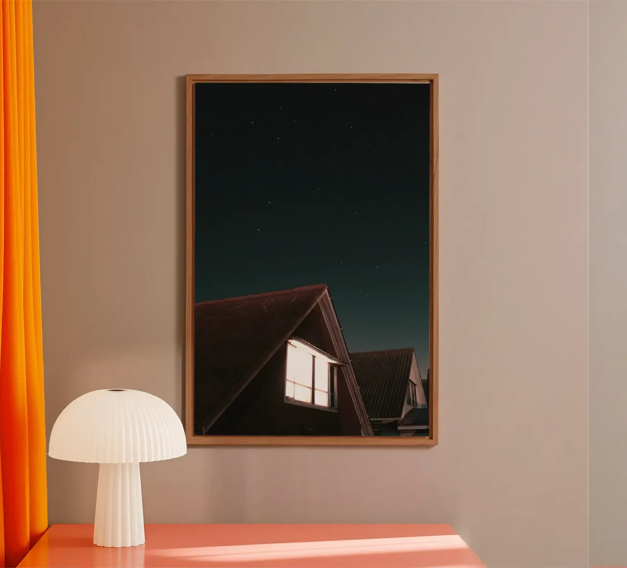 stars on the roof alu-dibond by space words