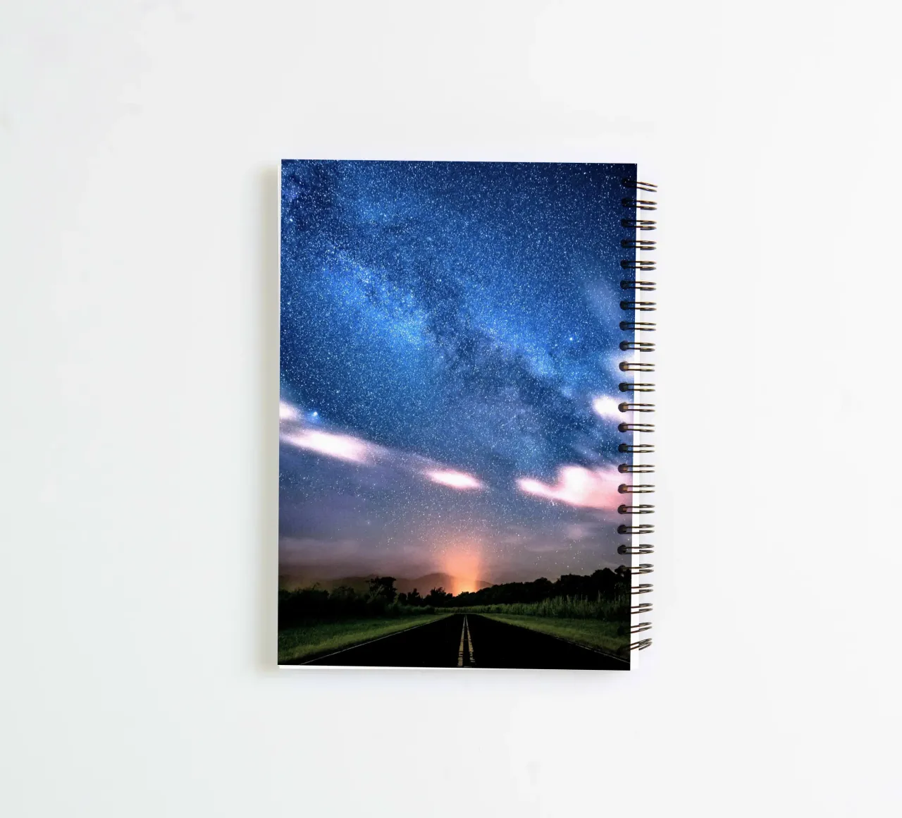 milky way and the twillight spiral notebook by space words