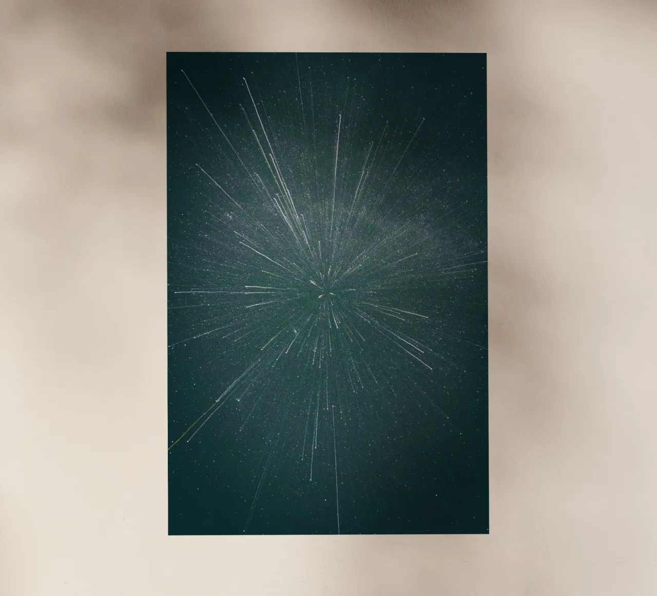 pioggia di stelle pellicola backlit da space words