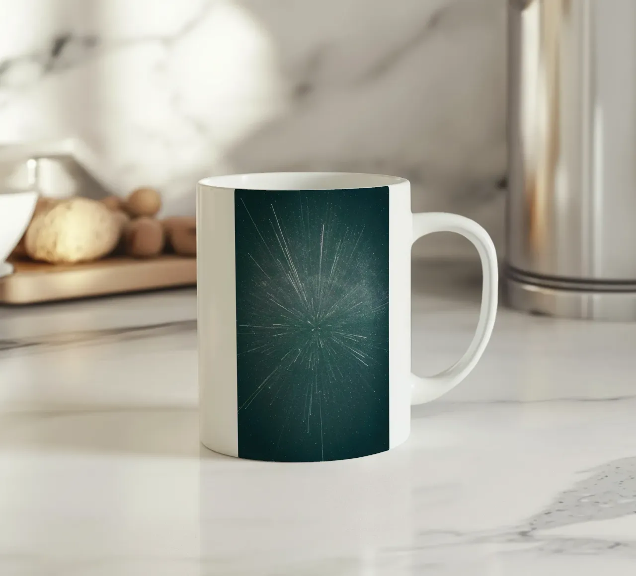 pioggia di stelle tazza in ceramica da space words