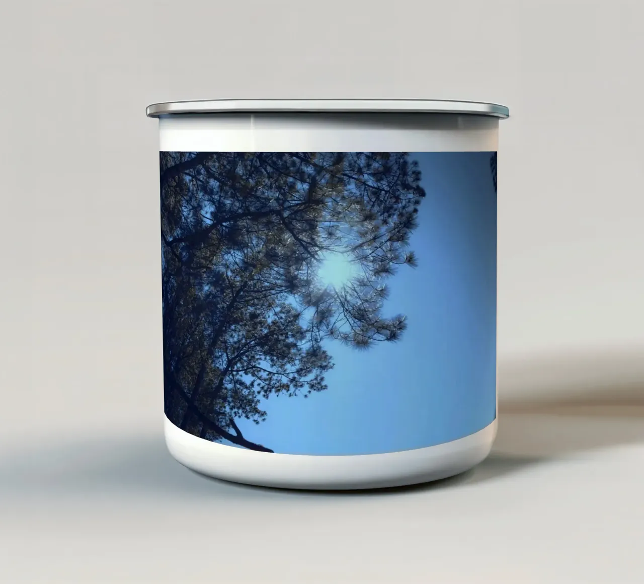 albero del bosco tazza in smalto da space words