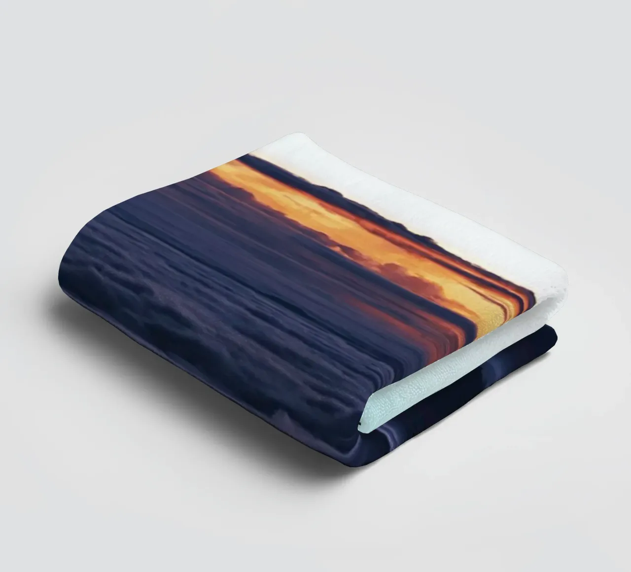 cloudscape and sun rays towel by space words
