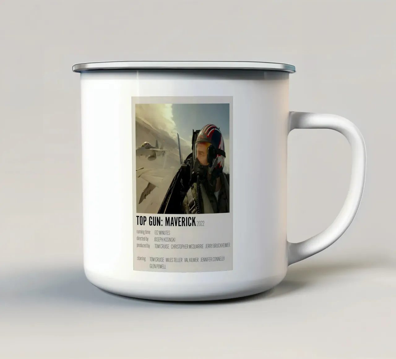 TOP GUN MAVERICK 2022 tazza in smalto da MVFminimalist