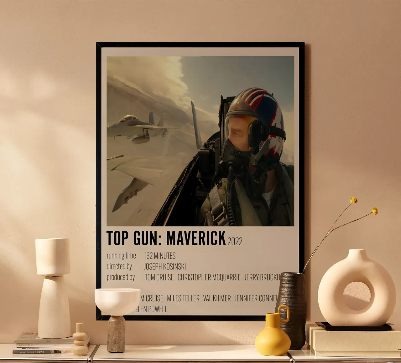 TOP GUN MAVERICK 2022 poster con telaio in plastica da MVFminimalist