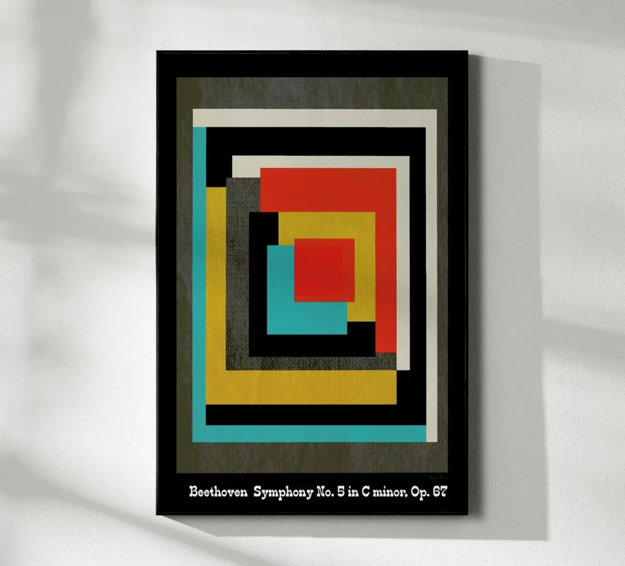 Beethoven - Symphony 5 plexiglass da Prelude Posters