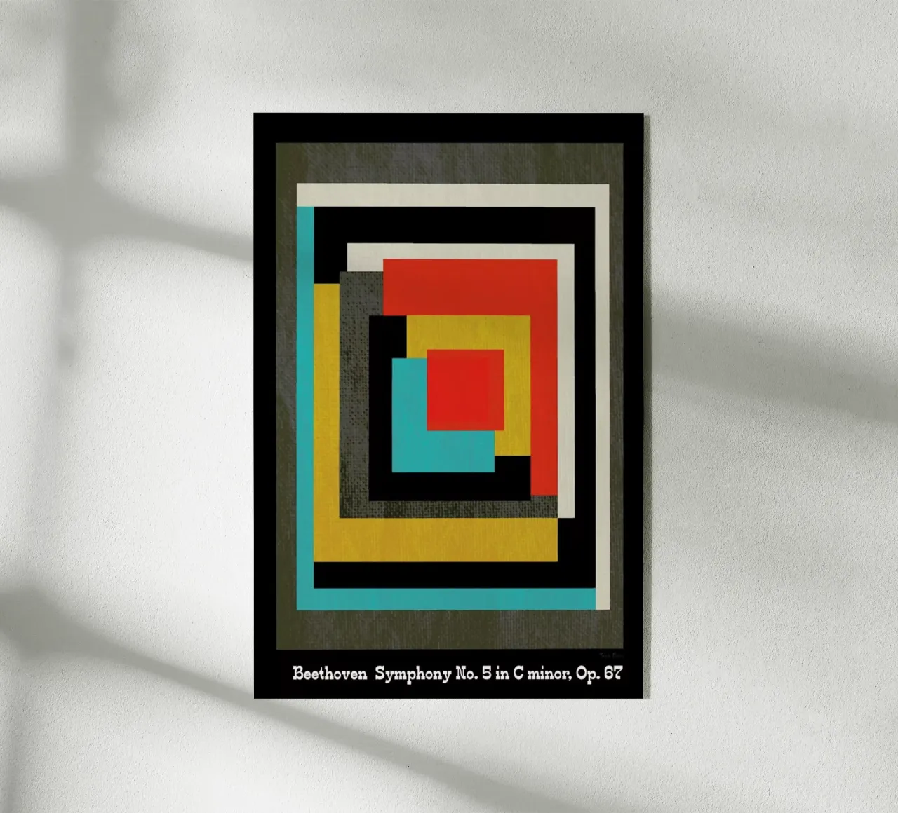 Beethoven - Symphony 5 plexiglass da Prelude Posters