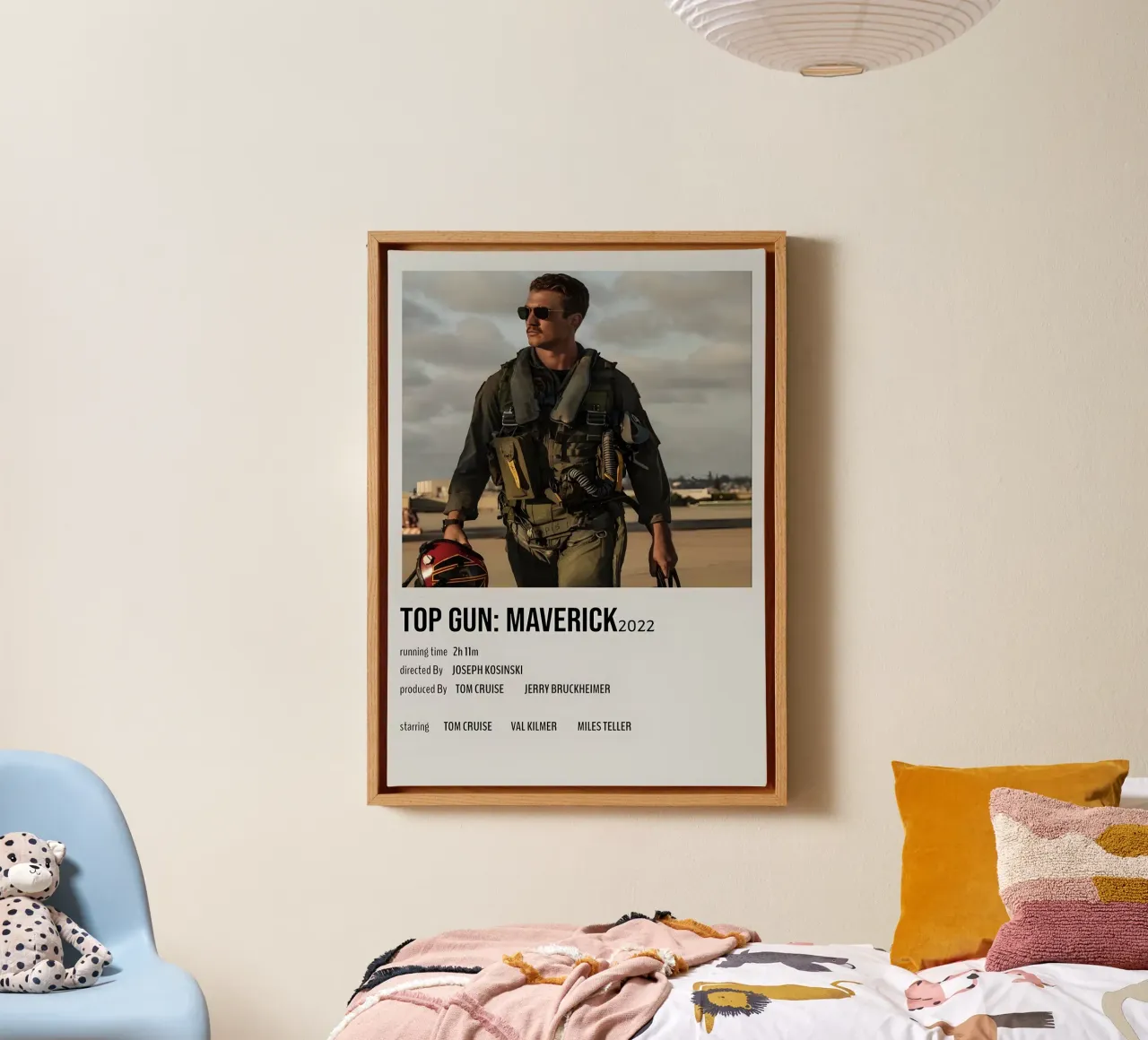 TOP GUN MAVERICK2022 canvas with Floater frame by MVFminimalist