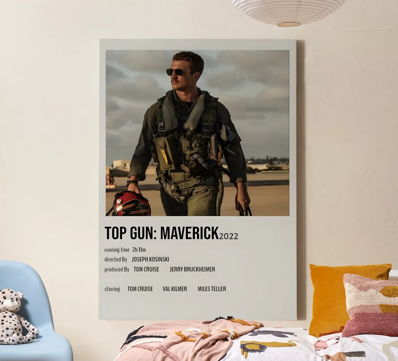 TOP GUN MAVERICK2022 canvas with Floater frame by MVFminimalist