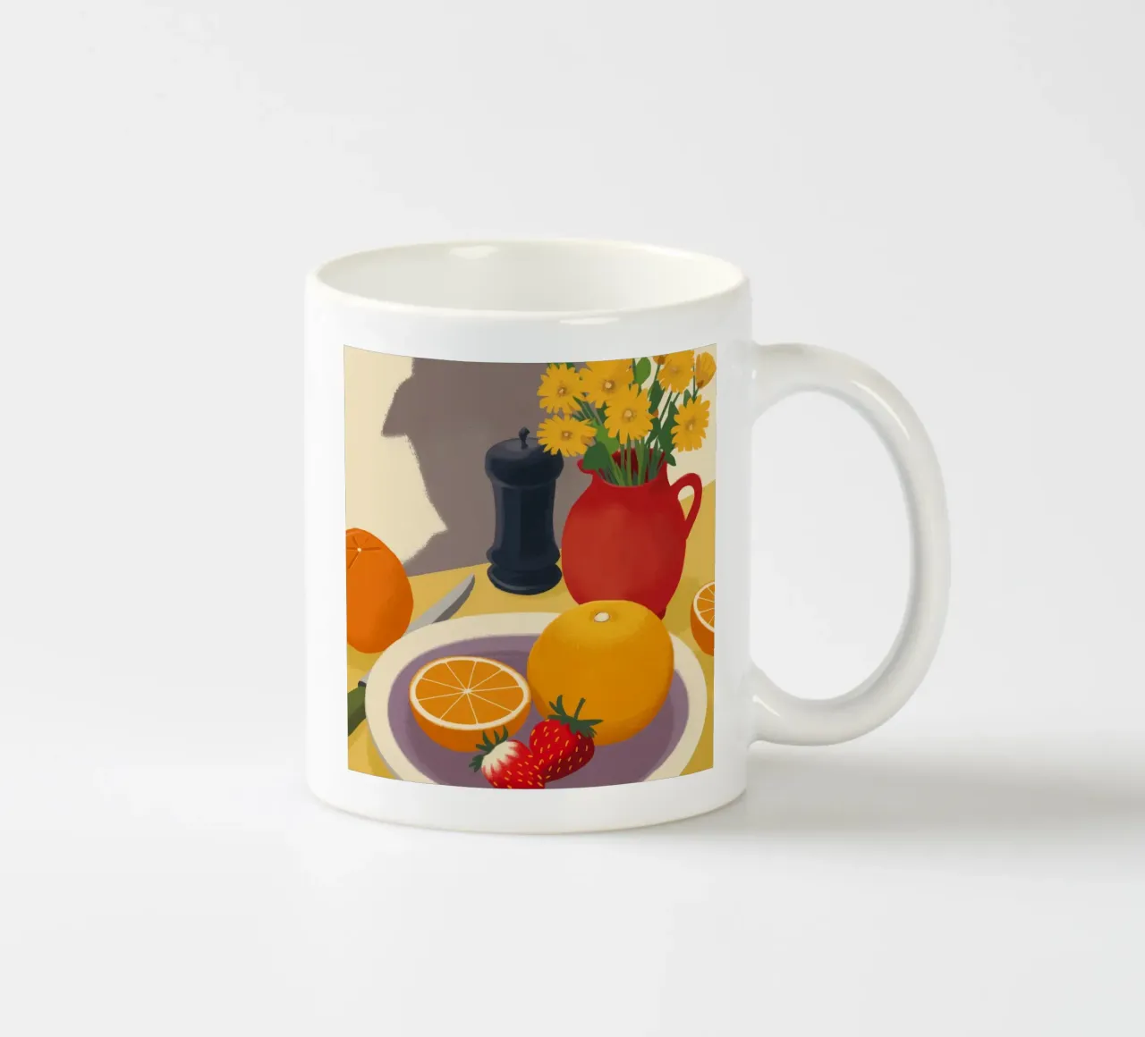 Pepper Grinder Stillness ceramic mug by Haven Fantasy