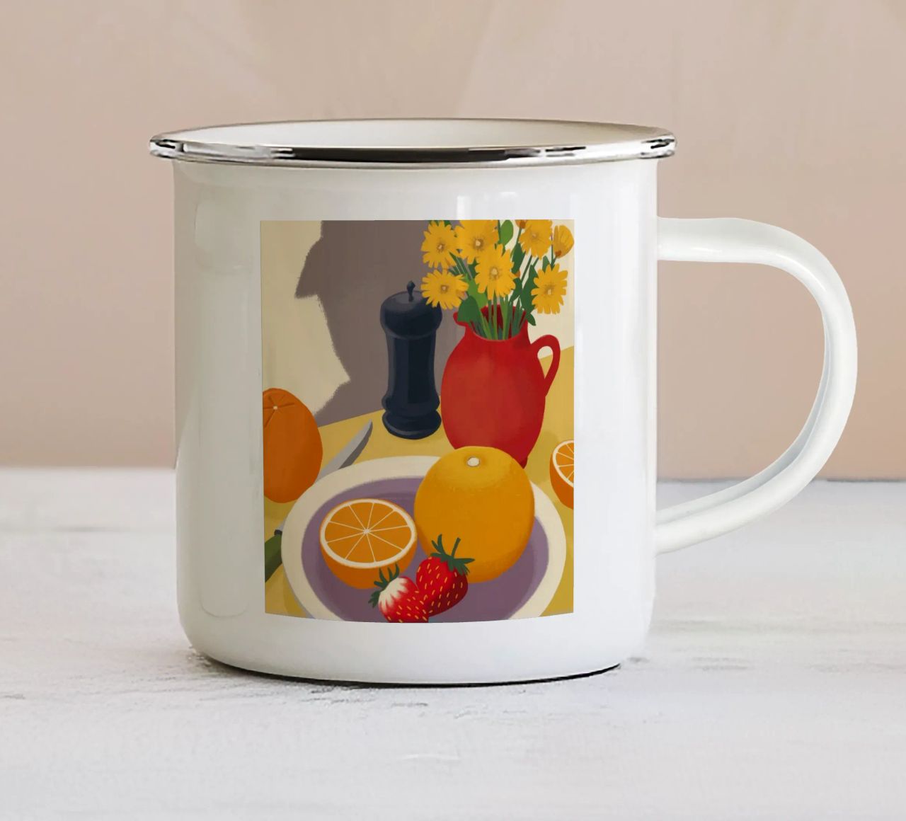 Macinapepe Stillness tazza in smalto da Haven Fantasy