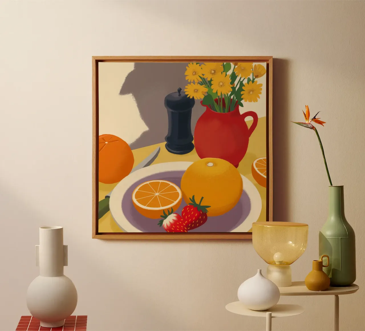 Macinapepe Stillness tela con Cornice a cassetta da Haven Fantasy