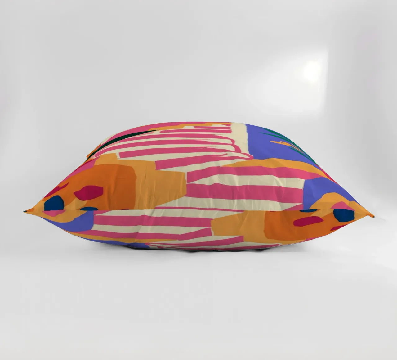 Pink Steps Leafy Climb decorative cushion by Stone Decade