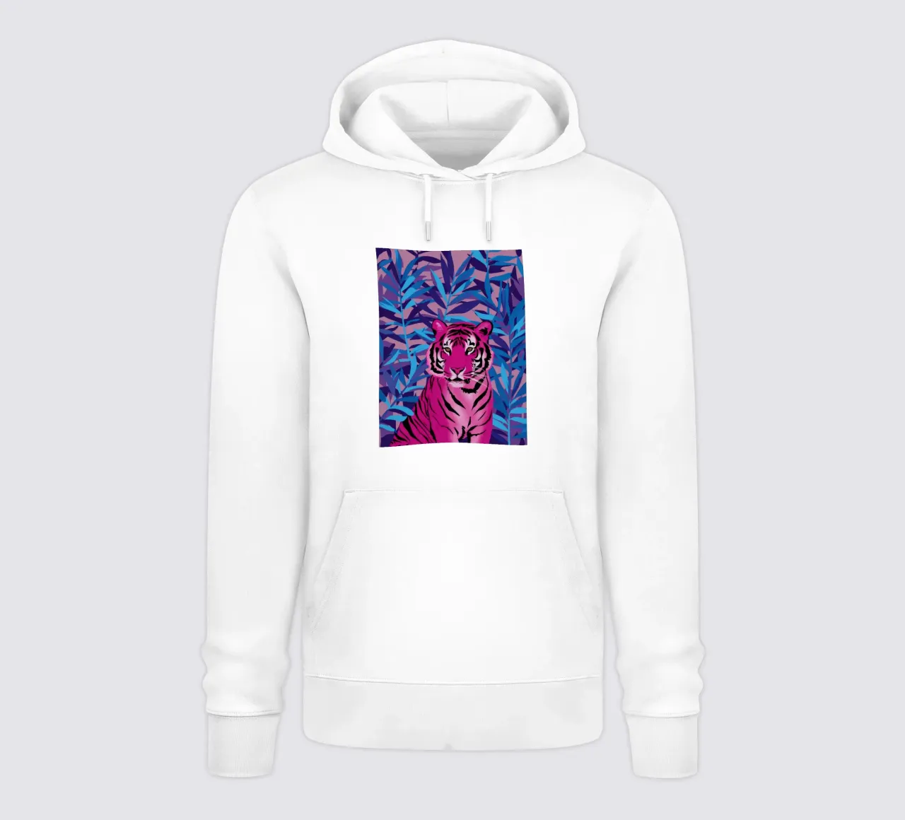 Giungla della tigre di Magenta felpa con cappuccio da Haven Fantasy