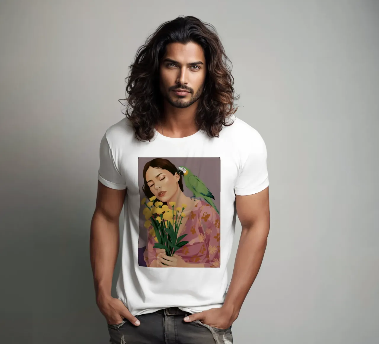 Parrot Woman Serenity t-shirt by Stone Decade