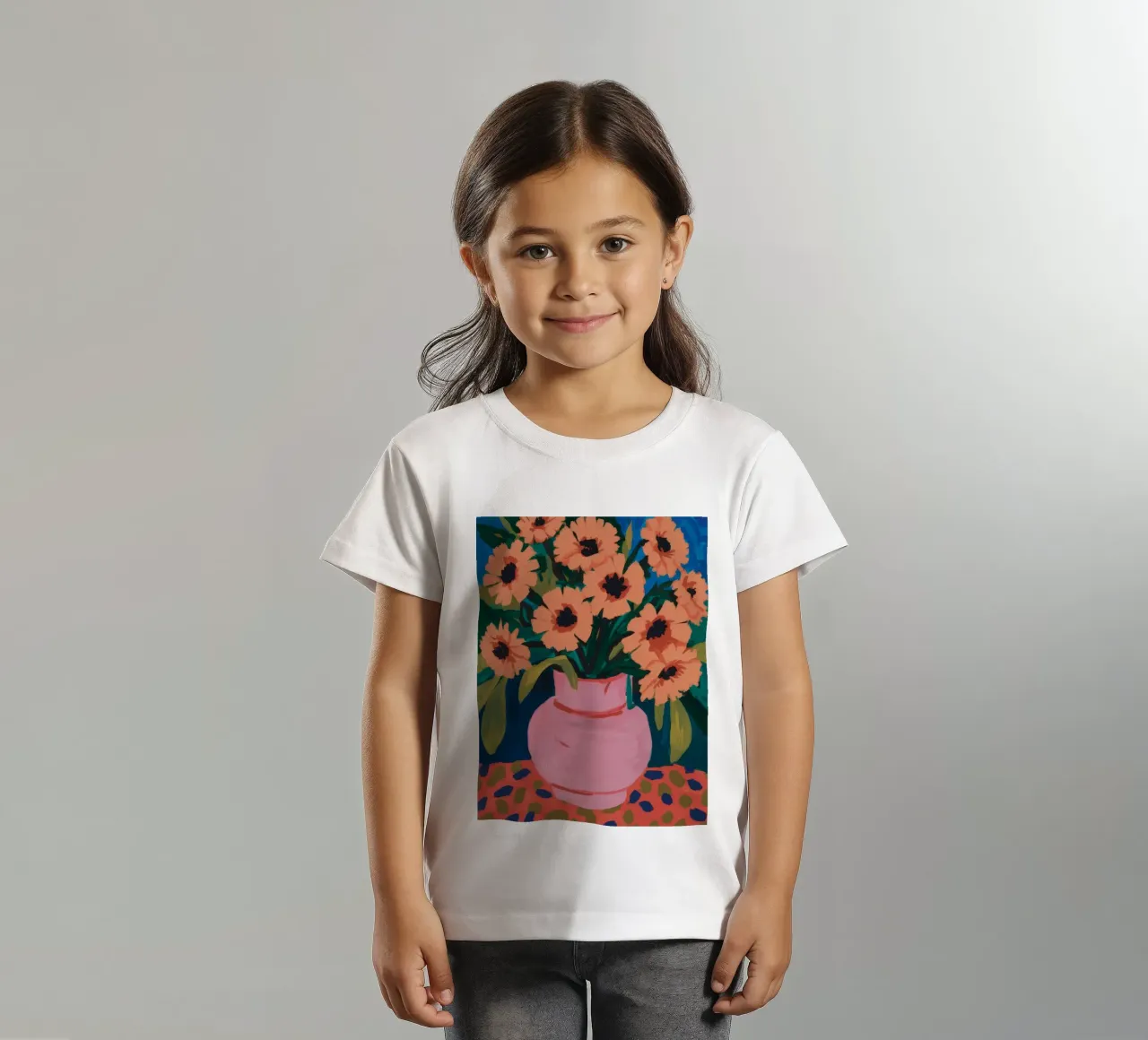 Sunflower Blush Rhapsody kids t-shirt by Pan Denim