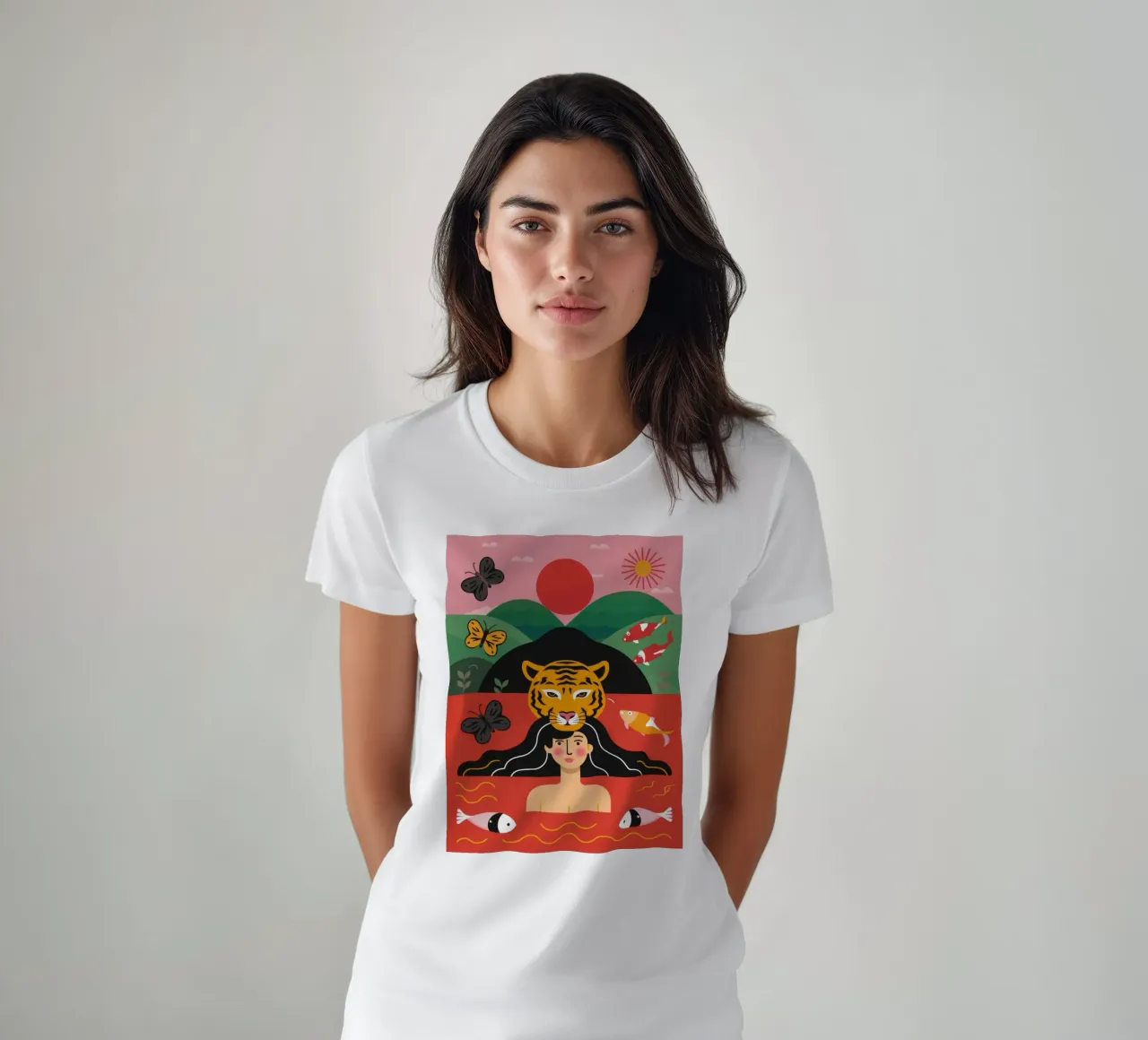 Pesce Tigre Dea t-shirt da Stone Decade