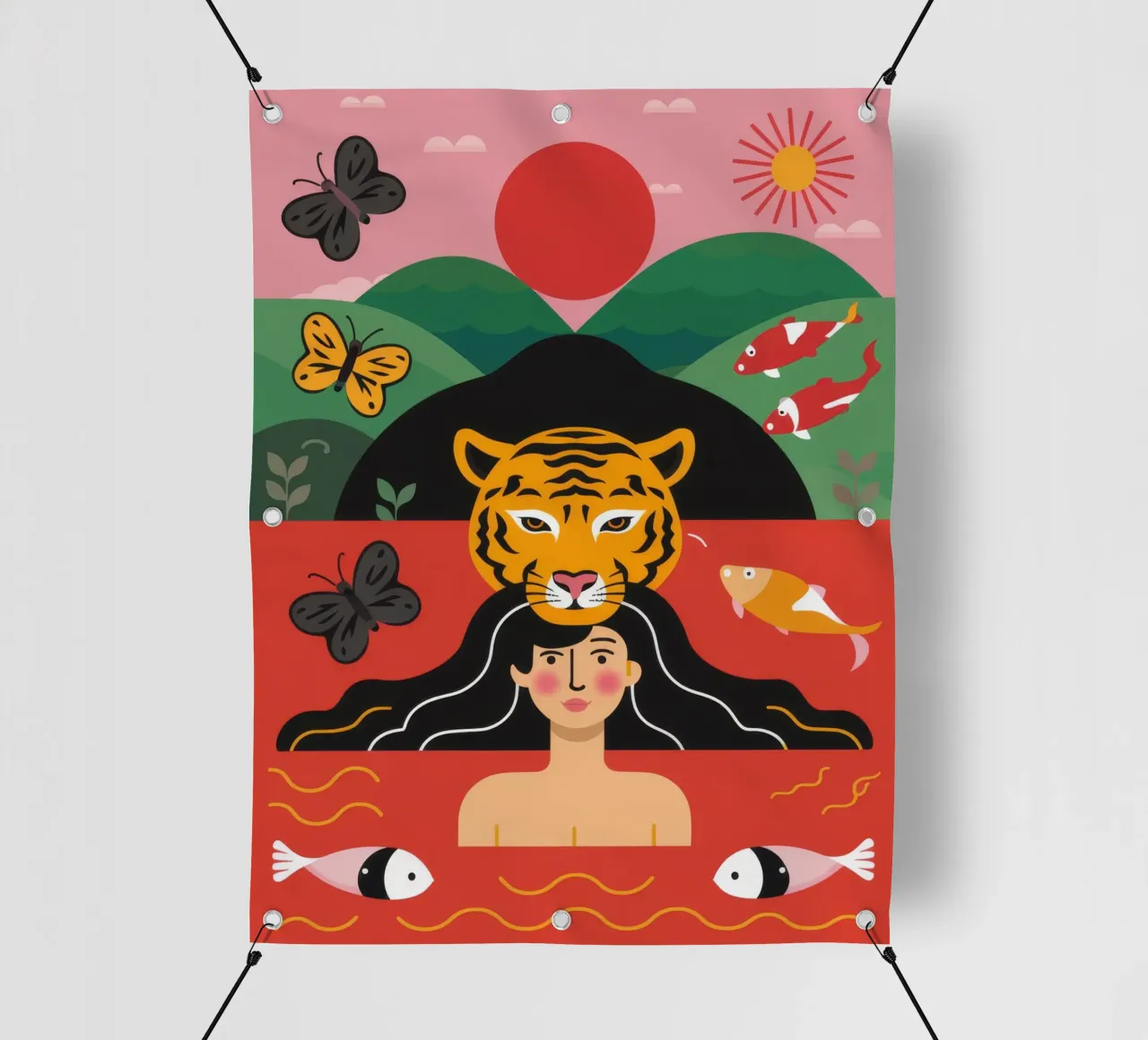 Pesce Tigre Dea telo in pvc da Stone Decade
