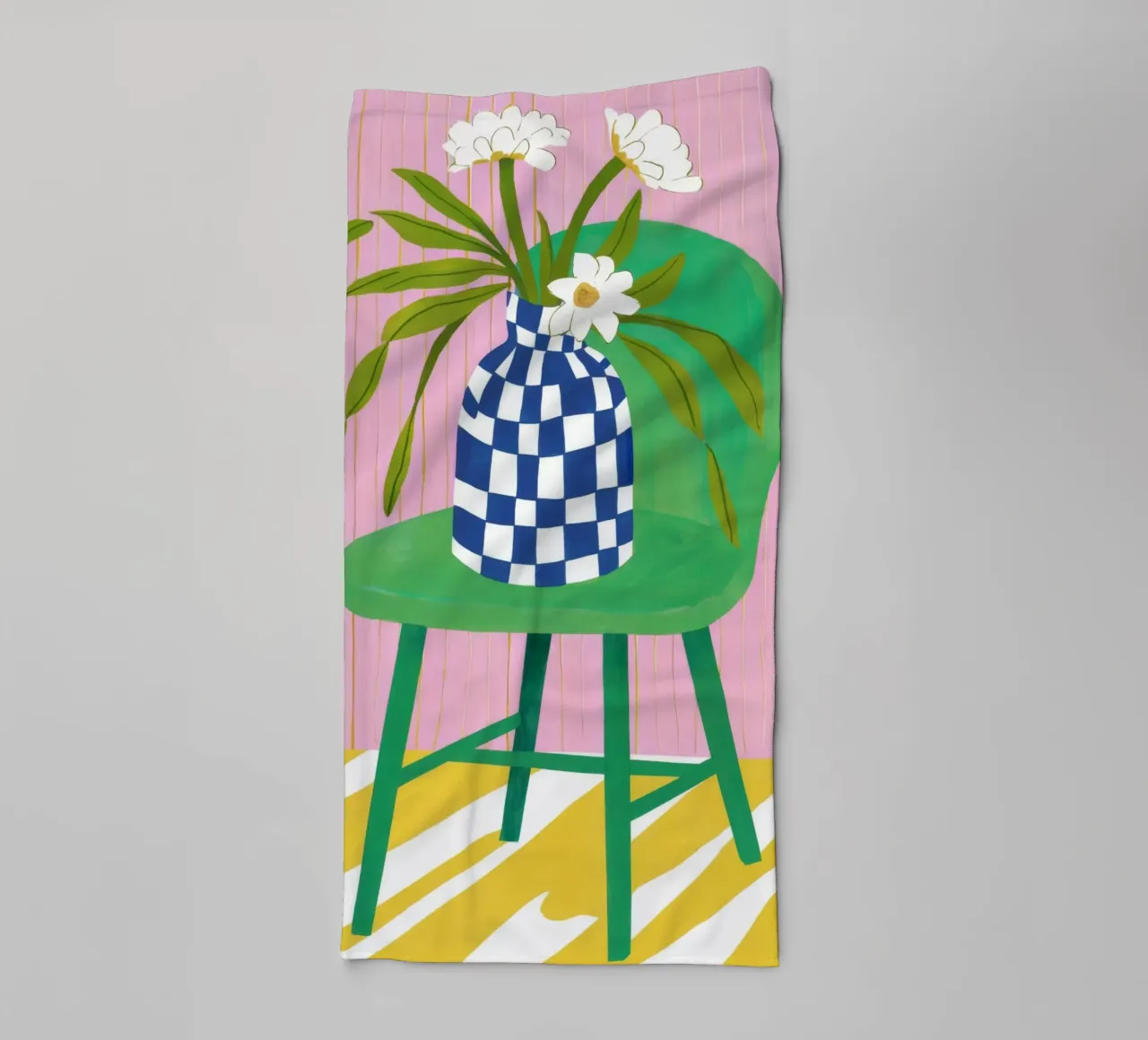 Sedia a scacchi Bloom asciugamano da bagno da Haven Fantasy