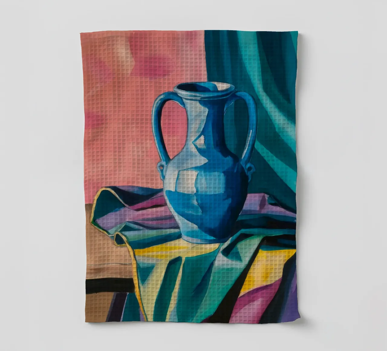 Drappeggio a brocca blu canovaccio da cucina da Pan Denim