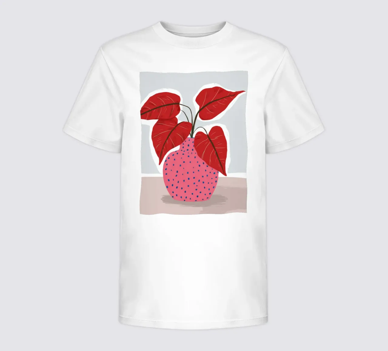 Rotes Blatt Polka Dot Kinder T-Shirt von Haven Fantasy