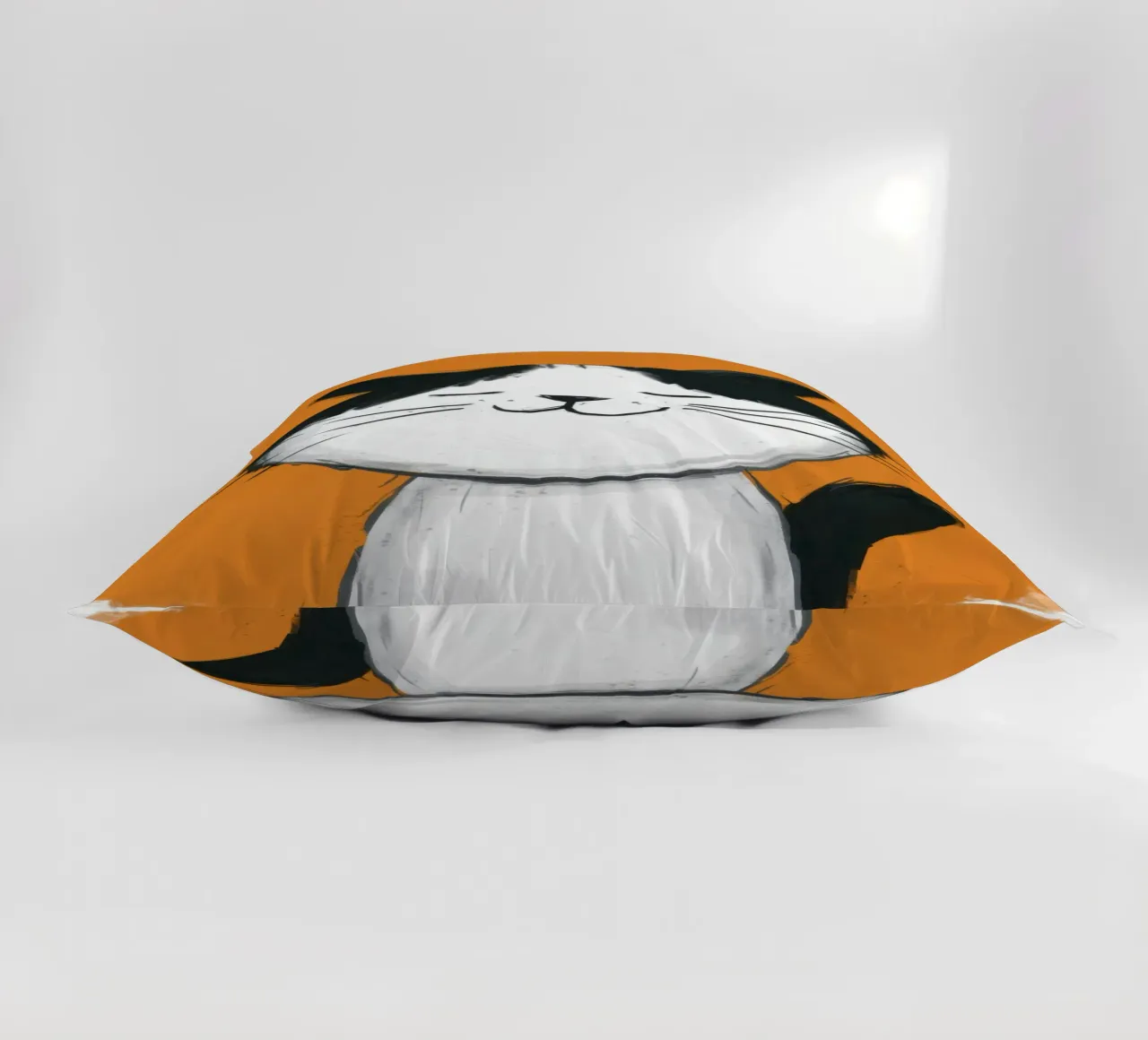 Joyful Tuxedo Grin decorative cushion by FadeAura