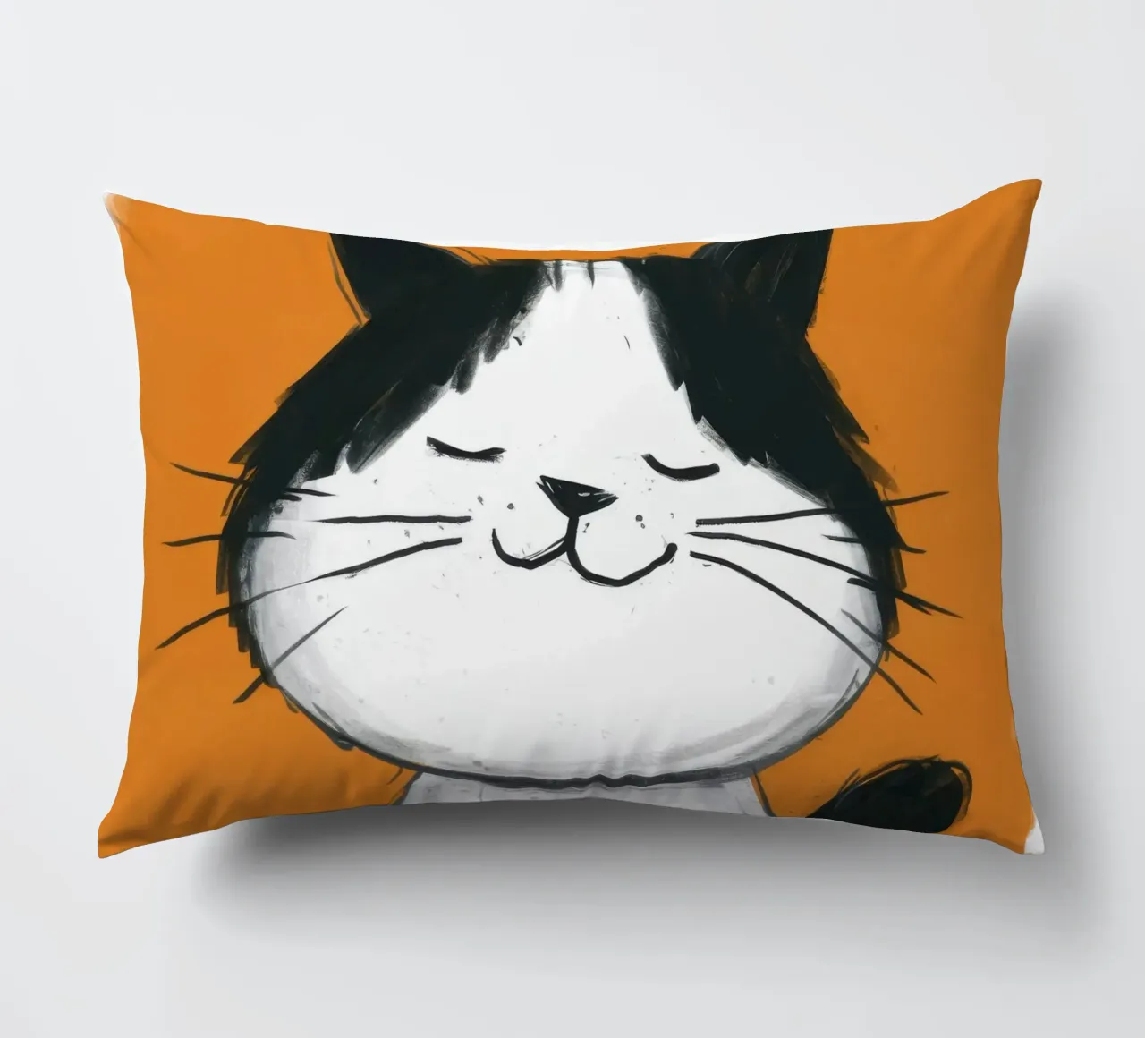 Joyful Tuxedo Grin decorative cushion by FadeAura