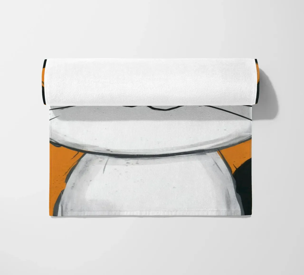 Joyful Tuxedo Grin beach towel by FadeAura