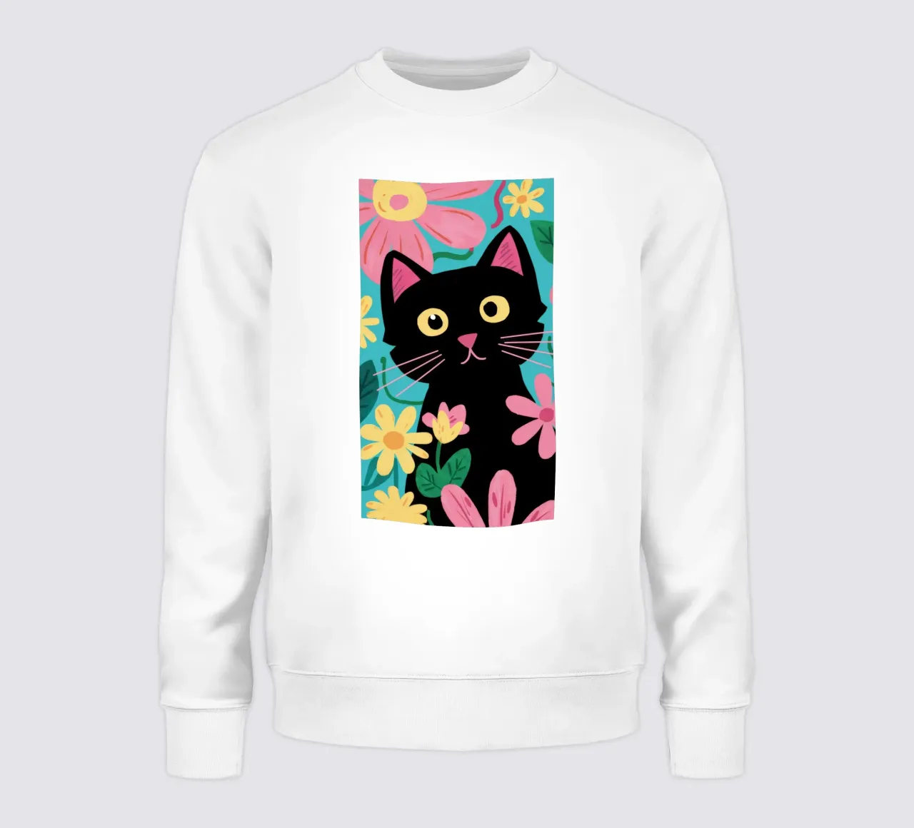Pop floreale felino felpa da FadeAura
