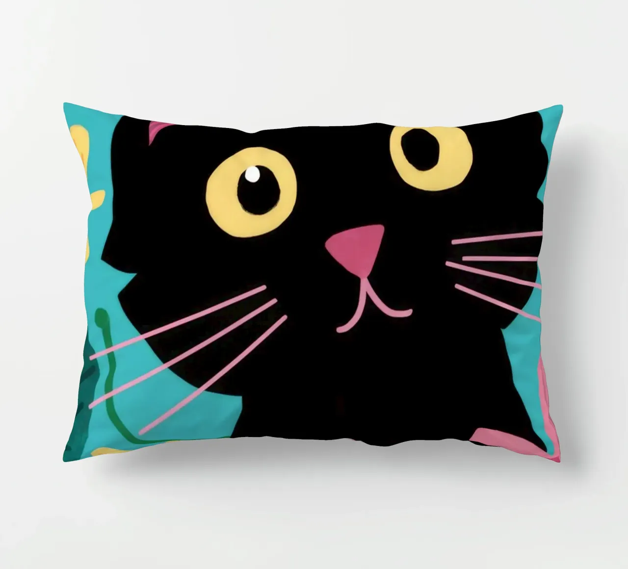 Pop floreale felino cuscino da FadeAura