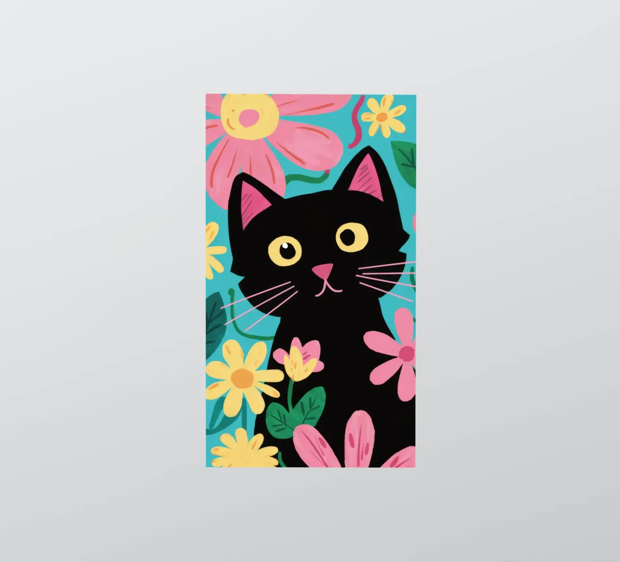 Floral Feline Pop sticker by FadeAura