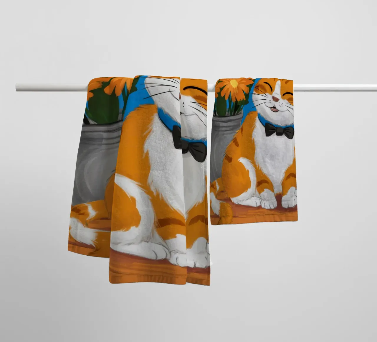 Soriano arancione Dandy asciugamano da bagno da FadeAura