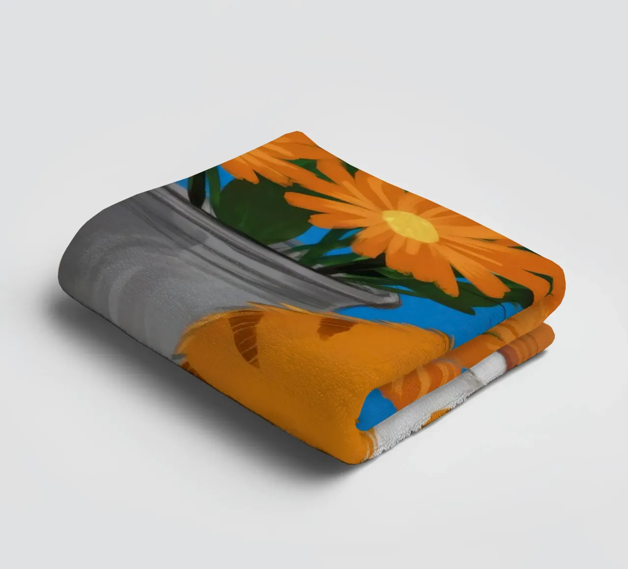 Soriano arancione Dandy asciugamano da bagno da FadeAura