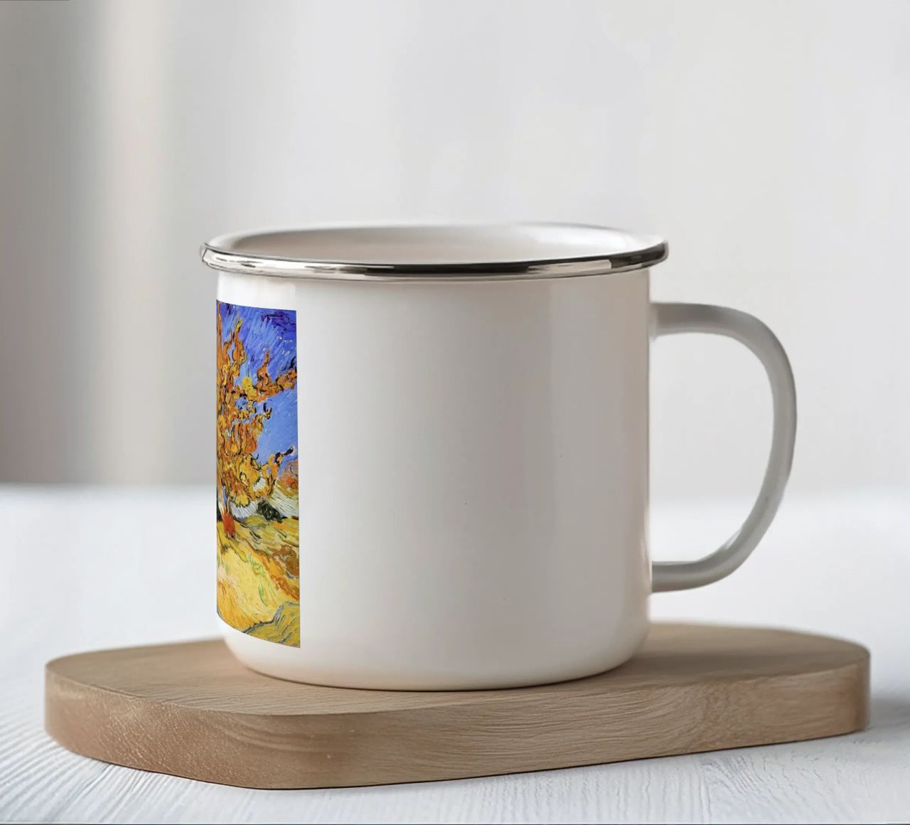 Il gelso - Vincent Van Gogh tazza in smalto da Sylviepaint