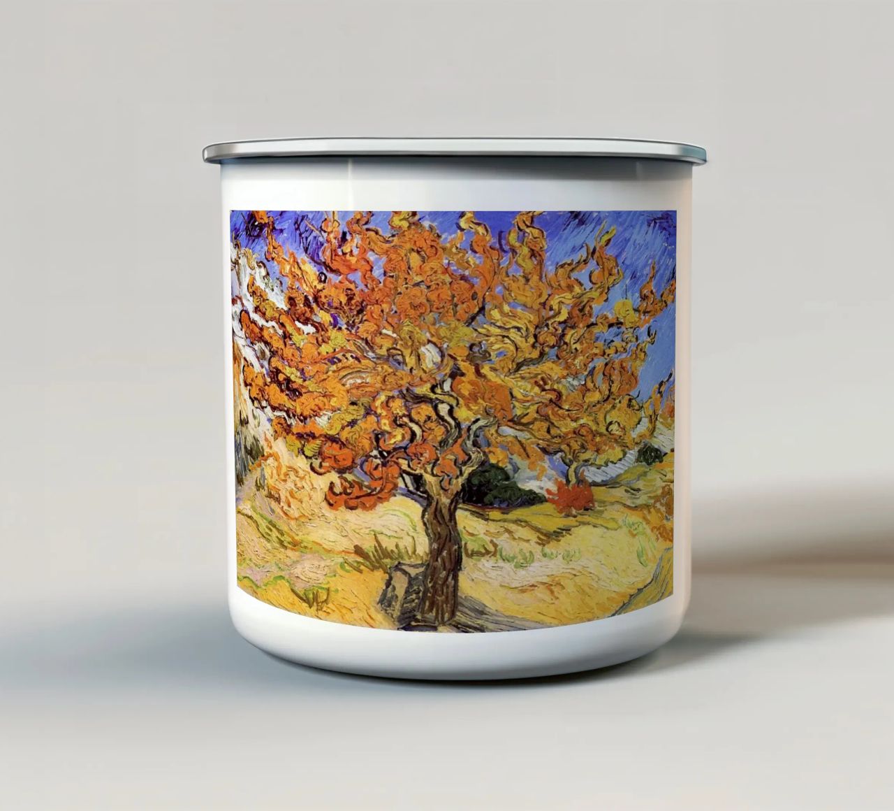 Il gelso - Vincent Van Gogh tazza in smalto da Sylviepaint