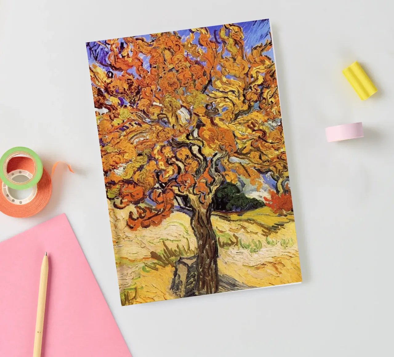 Mulberry Tree - Vincent Van Gogh notebook by Sylviepaint