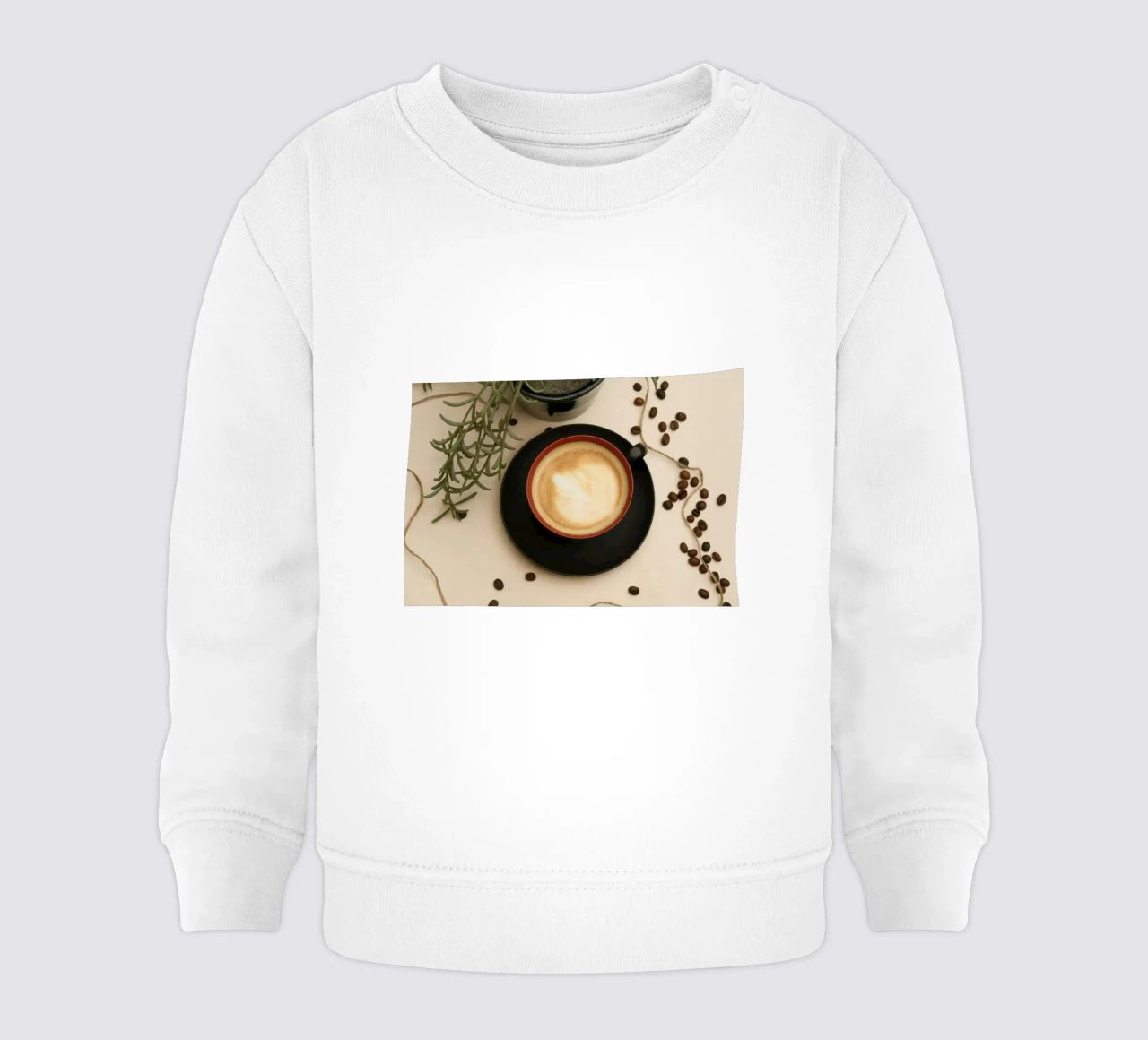 tazza di caffè latte art felpa neonato da cofa home