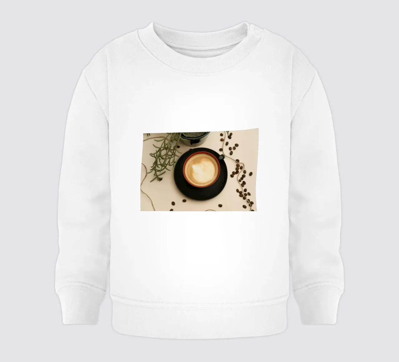 tazza di caffè latte art felpa neonato da cofa home