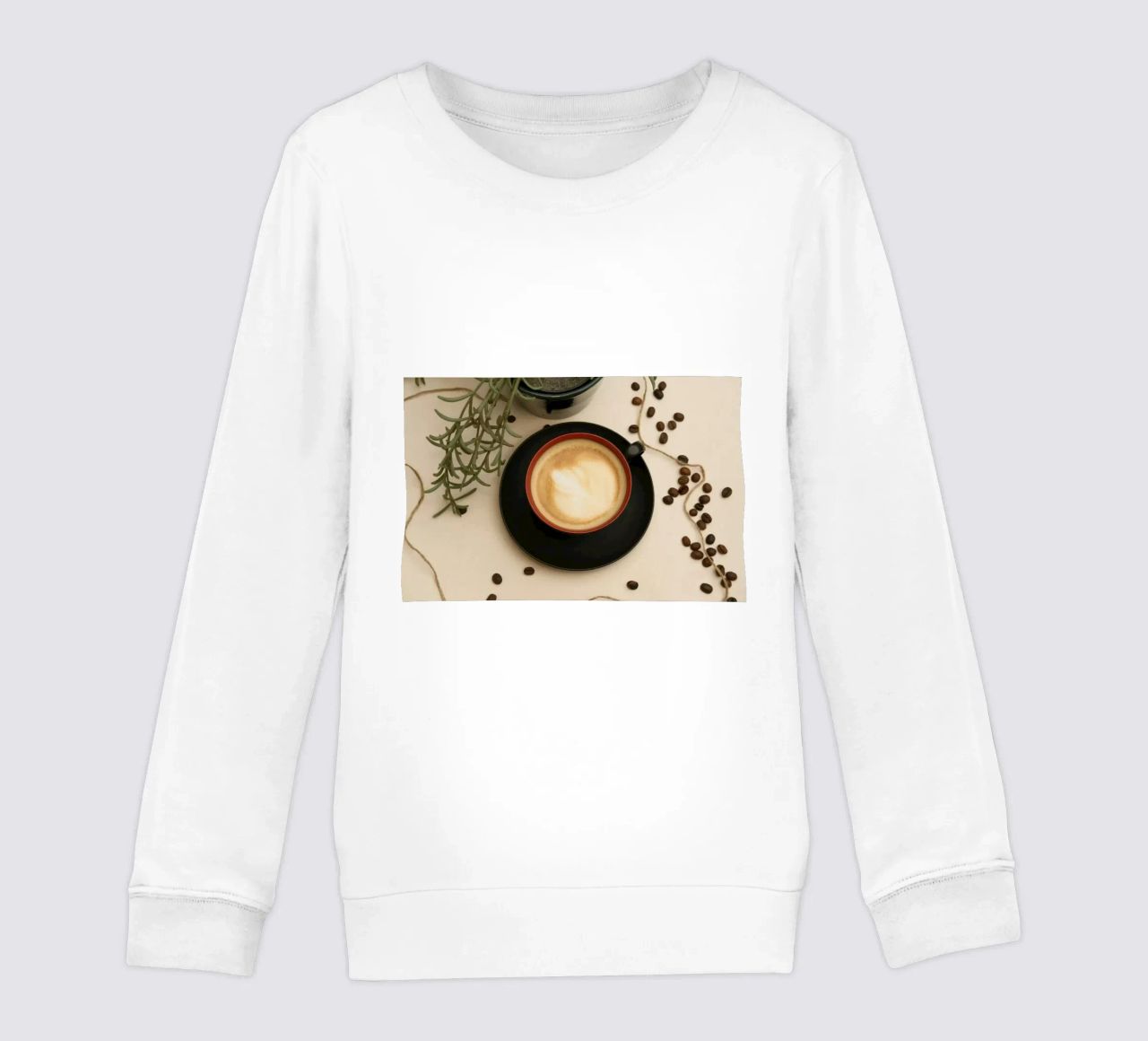 tazza di caffè latte art felpa bambino da cofa home