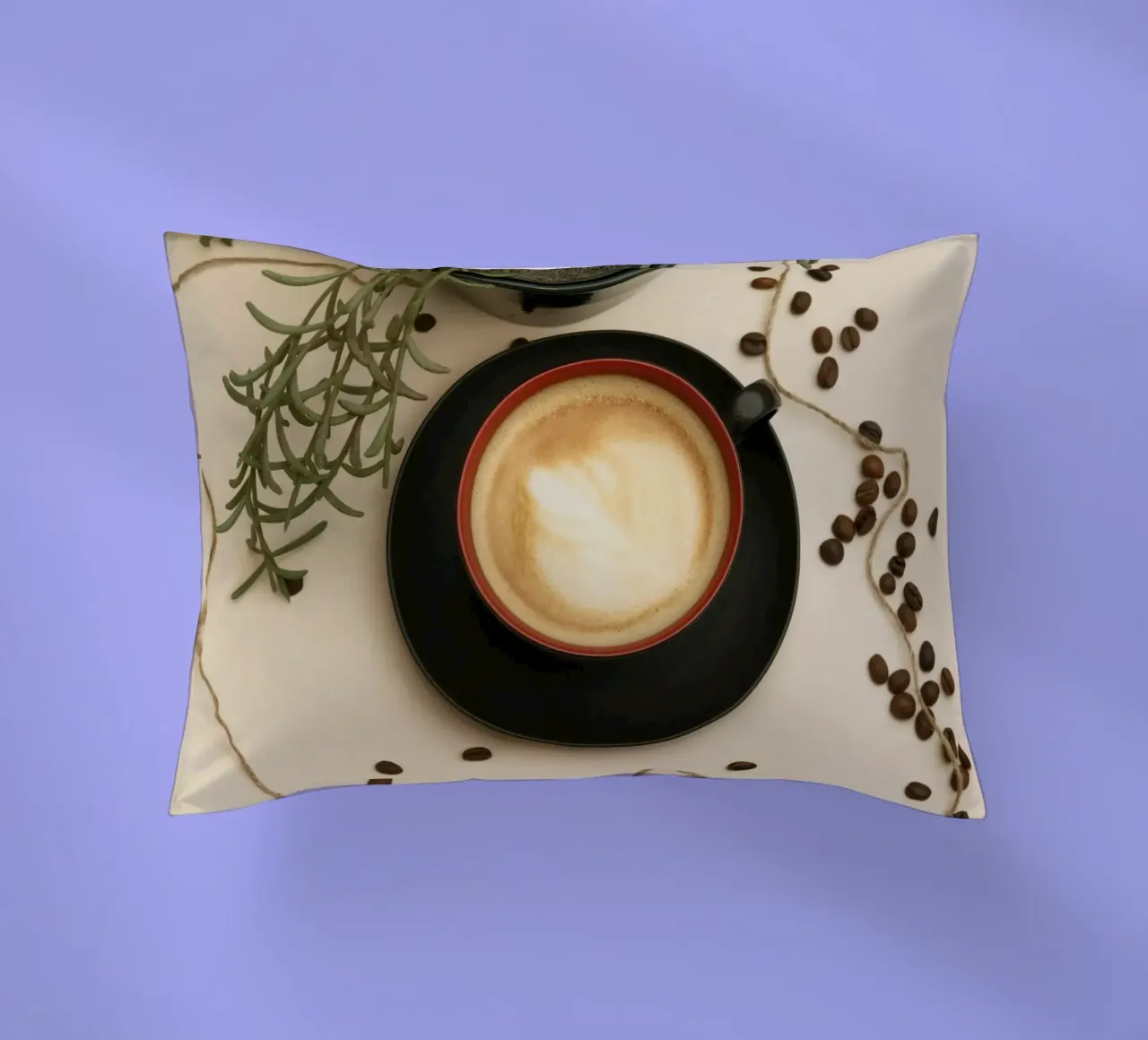 tazza di caffè latte art cuscino da cofa home