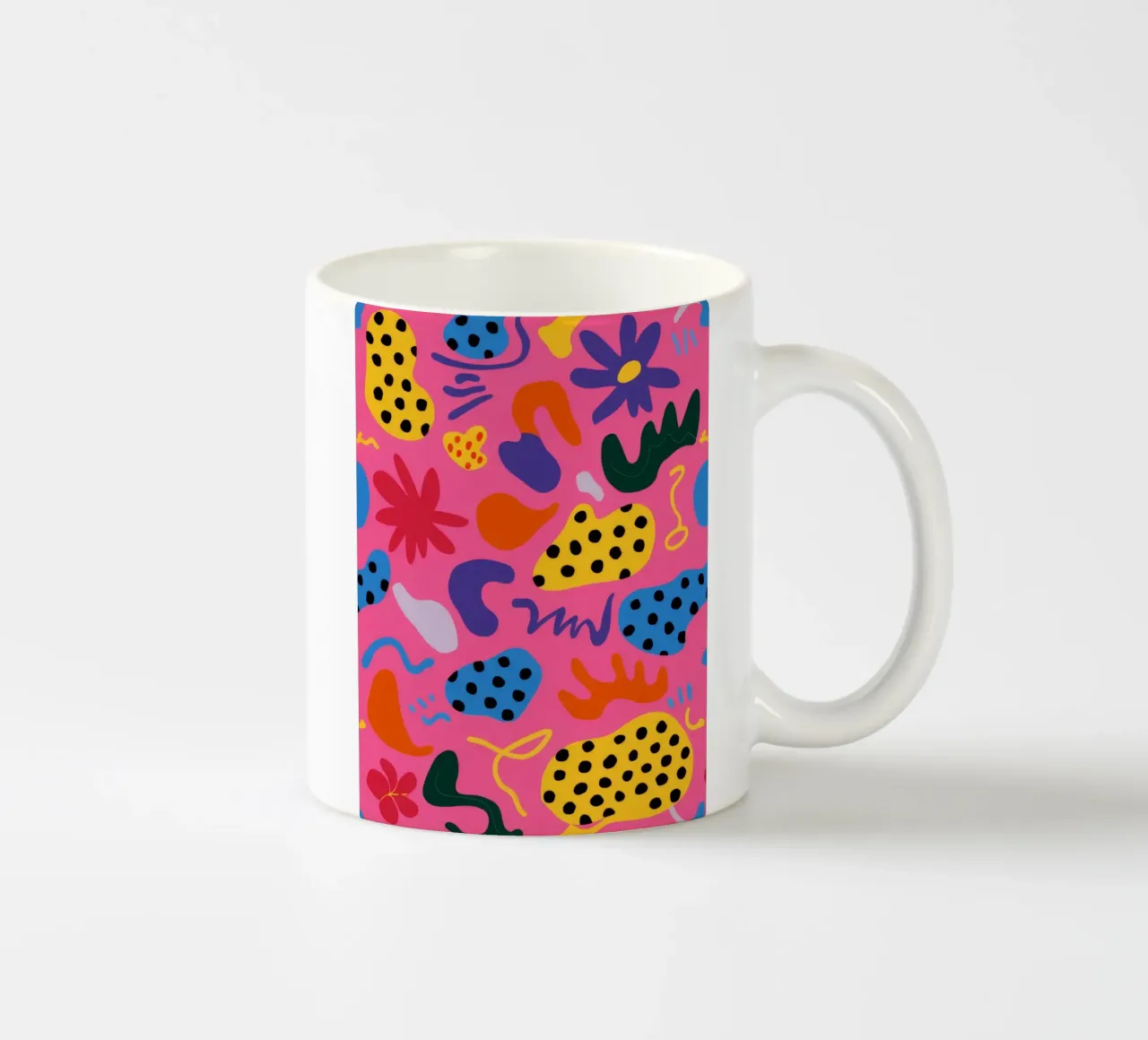 Abstract Color Riot ceramic mug by Haven Fantasy